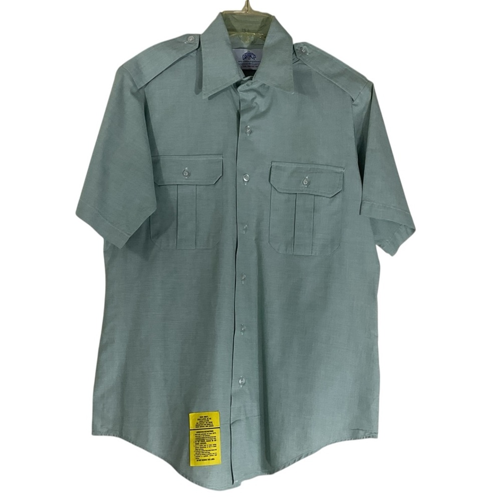 DSCP Green Garrison Short Sleeve Shirt Size: 15-1/2 (8405-01-374-8891)